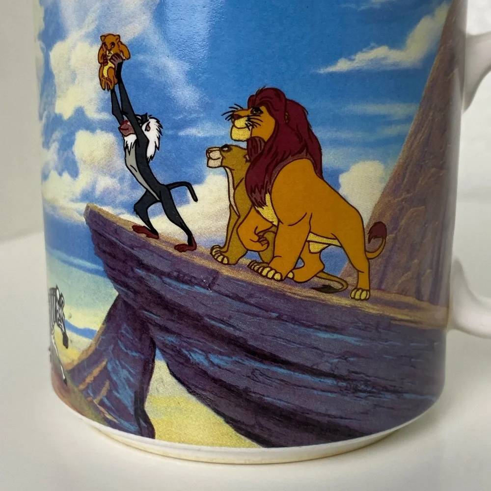 Disney Store Coffee Mug Lion King Simba Pride Rock
